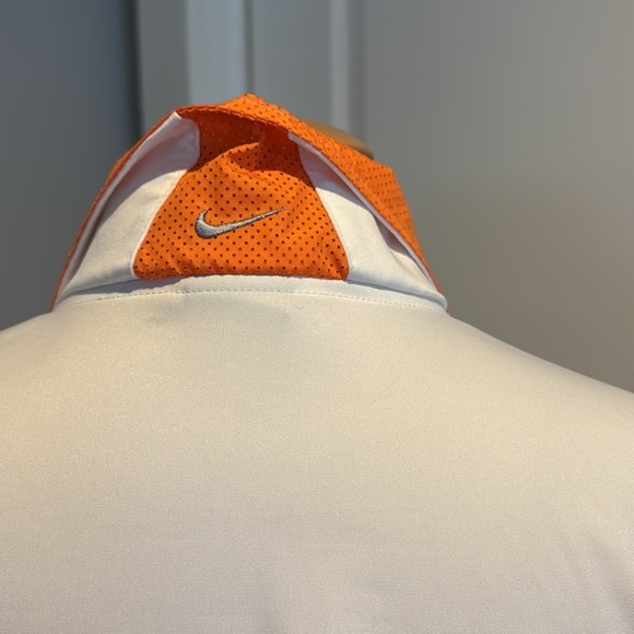 Nike white orange zip front lightweight jacket Large - Picture 8 of 11